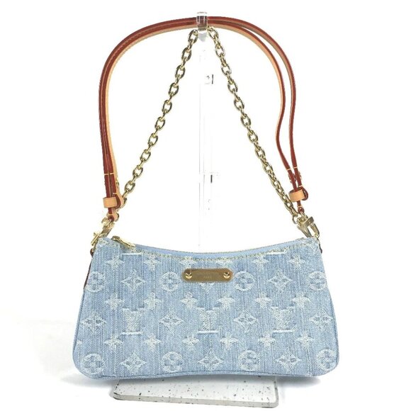 LOUIS VUITTON M83532 MonogramDenim Pochette-Live Pochette Shoulder Bag Unused - Picture 1 of 15